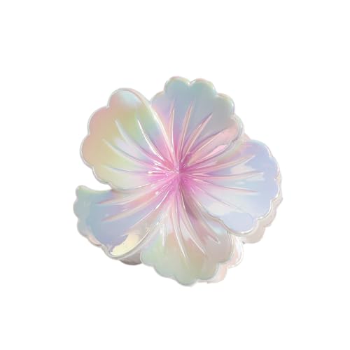 1 Stück Bunte Farbverläufe Blumenhaarnadel Damen Blumen Haarklammern Rutschfeste Haarschmuck Krallenclip Haarnadel Haarspangen Frauen Kopfbedeckung Haarclips für Tägliches Tragen,Rosa von Wambere