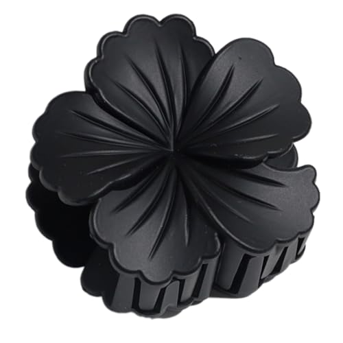 1 Stück Damen Blumenhaarnadel Blumen Haarklammern Frauen Rutschfeste Kunststoff Haarspangen Haarclips Haarschmuck Krallenclip Haar Krallen Kopfbedeckung für Tägliches Tragen,Schwarz von Wambere