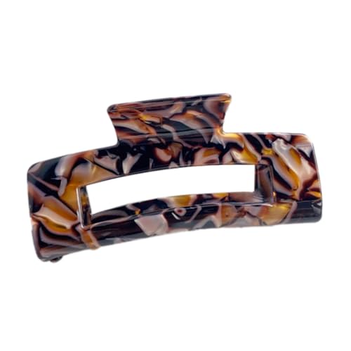 1 Stück Damen Haarklammern Groß Acetat Haarklauenclip Haarspangen für Dickes Haar Rutschfestes Haar Jaw Clips Kopfbedeckung Haarschmuck Haarstyling Zubehör für Frauen Mädchen,Bernstein von Wambere