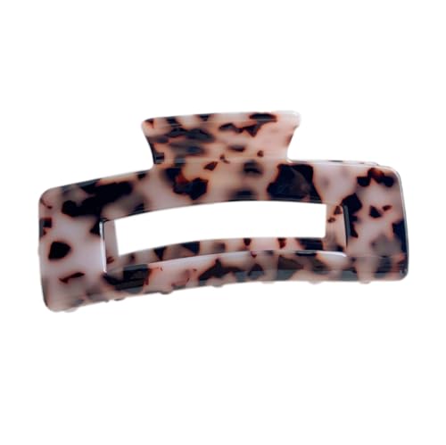 1 Stück Damen Haarklammern Groß Acetat Haarklauenclip Haarspangen für Dickes Haar Rutschfestes Haar Jaw Clips Kopfbedeckung Haarschmuck Haarstyling Zubehör für Frauen Mädchen,Grau B von Wambere