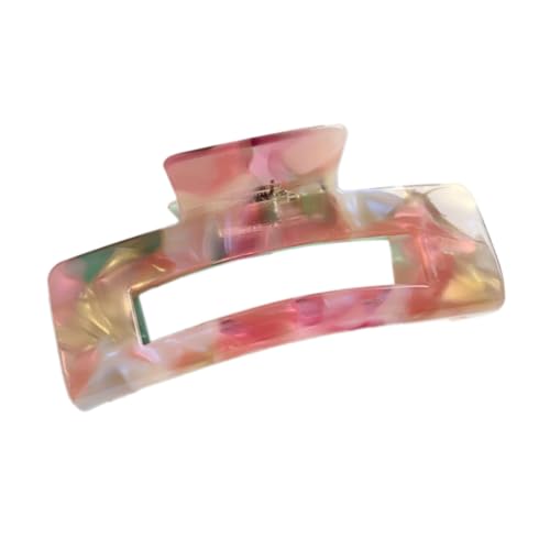 1 Stück Damen Haarklammern Groß Acetat Haarklauenclip Haarspangen für Dickes Haar Rutschfestes Haar Jaw Clips Kopfbedeckung Haarschmuck Haarstyling Zubehör für Frauen Mädchen,Lila C von Wambere