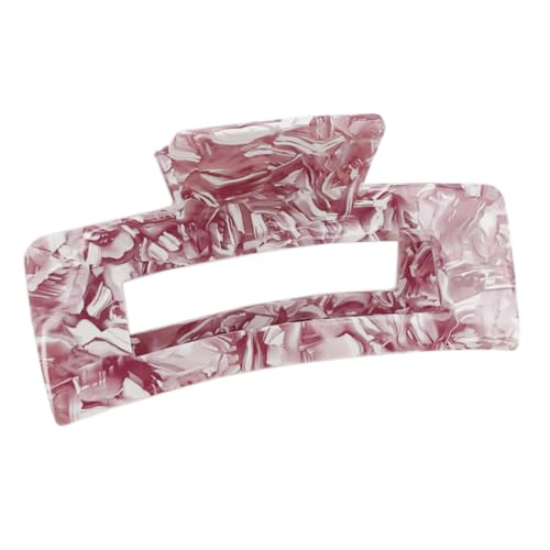 1 Stück Damen Haarklammern Groß Acetat Haarklauenclip Haarspangen für dickes Haar Rutschfestes Haar Jaw Clips Kopfbedeckung Haarschmuck Haarstyling Zubehör für Frauen Mädchen,Dunkelpink von Wambere