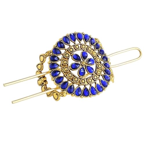 1 Stück Vintage Haarnadel Keltische Haarnadel Hairpin Haar Sticks Haars täbchen Hochsteckfrisur-Haaraccessoires Haarhalter Clips Kopfschmuck Haarspangen für Damen und Frauen,Blau A von Wambere
