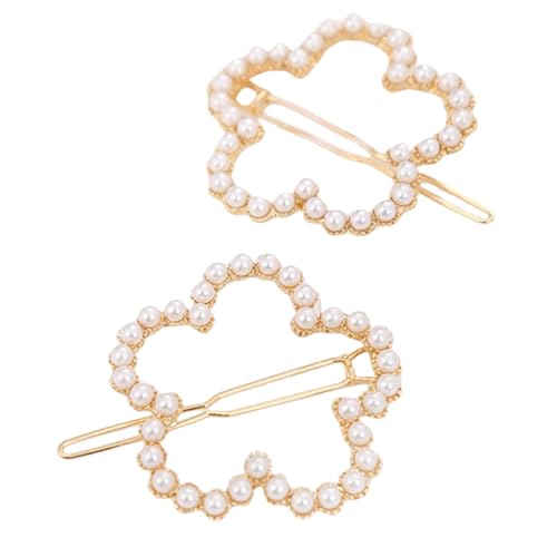 10 Stück Haarclips Damen mit Perlen,Metall Haarnadeln Geometrische Haarspangen,Haarnadel Kopfschmuck,Dutt Halter Clips,Braut Haarklammer Accessoires für Frauen Hochzeit Party Alltag,Gold D von Wambere