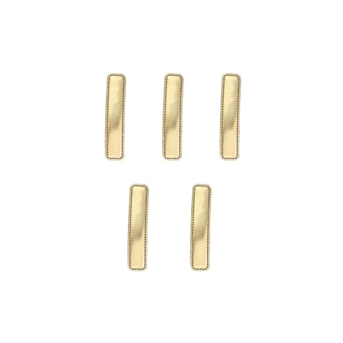 10 Stück Haarspange Leder Haarnadel Damen Hairclip Seitenclip Vintage Haarnadel Rutschfest Haarschmuck Haarklammern Haarspängchen Kopfschmuck Kopfbedeckung für Tägliches Tragen,Gold B von Wambere