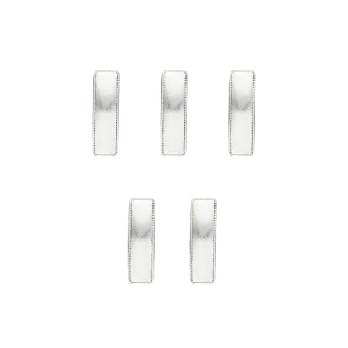 10 Stück Haarspange Leder Haarnadel Damen Hairclip Seitenclip Vintage Haarnadel Rutschfest Haarschmuck Haarklammern Haarspängchen Kopfschmuck Kopfbedeckung für Tägliches Tragen,Silber A von Wambere