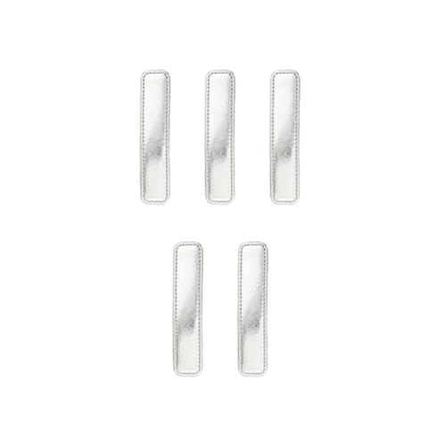 10 Stück Haarspange Leder Haarnadel Damen Hairclip Seitenclip Vintage Haarnadel Rutschfest Haarschmuck Haarklammern Haarspängchen Kopfschmuck Kopfbedeckung für Tägliches Tragen,Silber B von Wambere