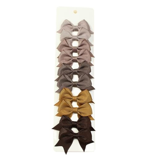 10 Stück Kleine Schleifenhaarnadel Schleife Haarnadel Haarspangen Haarschleifen Clips Babyschleifen Clips Haarspangen Haarschmuck Kopfbedeckung für Hochzeit Party Taufe Babyparty,Bunt 19 von Wambere