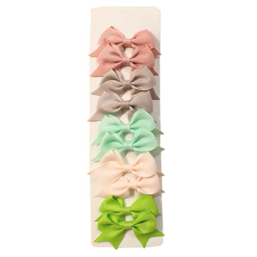 10 Stück Kleine Schleifenhaarnadel Schleife Haarnadel Haarspangen Haarschleifen Clips Babyschleifen Clips Haarspangen Haarschmuck Kopfbedeckung für Hochzeit Party Taufe Babyparty,Bunt 3 von Wambere