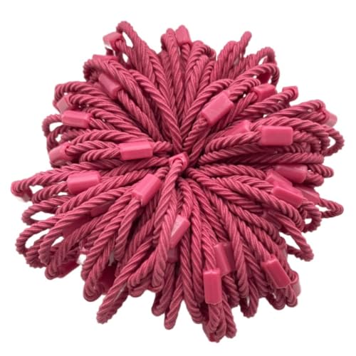 100 Stück Damen Gefädeltes Haargummis Haarringe Gummibänder Elastische Haarseil Haarband Kopfbedeckung Pferdeschwanzhalter Haarschnur Haarschmuck für Frauen Mädchen Tägliches Tragen,Rosenrot 100 Stück Damen Gefädeltes Haargummis Haarringe Gummibänder Elastische Haarseil Haarband Kopfbedeckung Pferdeschwanzhalter Haarschnur Haarschmuck für Frauen Mädchen Tägliches Tragen,Rosenrot von Wambere