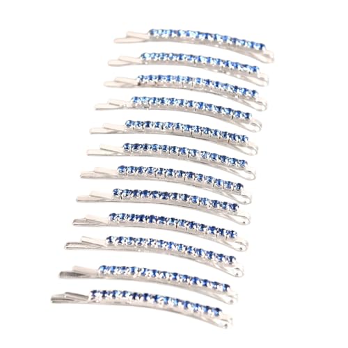 12 Stück Haarklammer Strass Haarnadeln Hochzeit Braut Bobby Pins Haarspangen Damen Haarklammer Haarschmuck Kopfschmuck Hair Clips Haaraccessoires für den täglichen Gebrauch,Lila von Wambere