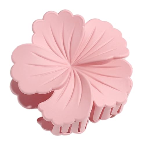 2 Stück Damen Blumenhaarnadel Blumen Haarklammern Frauen Rutschfeste Kunststoff Haarspangen Haarclips Haarschmuck Krallenclip Haar Krallen Kopfbedeckung für Tägliches Tragen,Rosa von Wambere