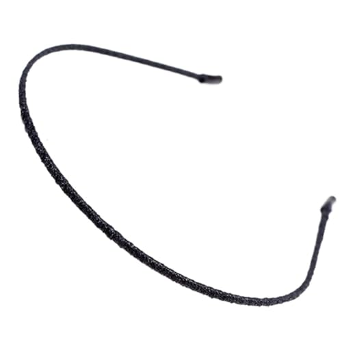 2 Stück Damen Dünnes Stirnband Glitzer Haarreif Vintage Rutschfest Haarreifen Haarschmuck Kopfband Kopfbedeckung Kopfschmuck für Weihnachten Geburtstag Party Täglicher Gebrauch,Schwarz von Wambere