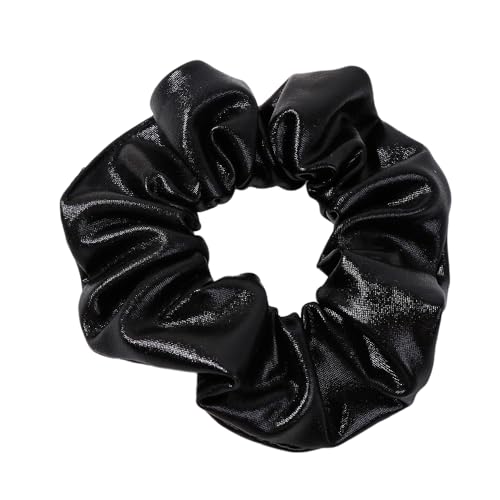 2 Stück Damen Haargummi Leder Haargummis Cosplay Haarschmuck Elastische Haargummi Gummibänder Haarseil Scrunchies Haarringe Frauen Stirnbänder Pferdeschwanzhalter Kopfschmuck,Gold von Wambere