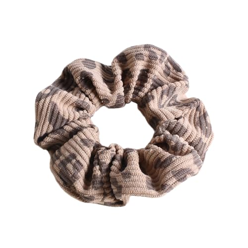 2 Stück Damen Haargummis Haarringe Dickdarm Haarband Frauen Haarschmuck Elastische Scrunchies Gummibänder Haarseil Kopfschmuck Pferdeschwanzhalter Haarband Haar Accessoires,Khaki von Wambere