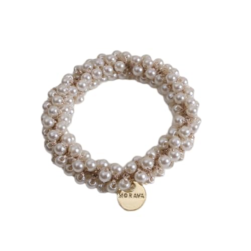 2 Stück Damen Haargummis Perlen Kristallen Haargummi Elastisches Haarseil Haarband Scrunchies Zopfgummi Gummibänder Haarschmuck Pferdeschwanzhalter Haarbänder Frauen Kopfschmuck,Weiß L 2 Stück Damen Haargummis Perlen Kristallen Haargummi Elastisches Haarseil Haarband Scrunchies Zopfgummi Gummibänder Haarschmuck Pferdeschwanzhalter Haarbänder Frauen Kopfschmuck,Weiß L von Wambere