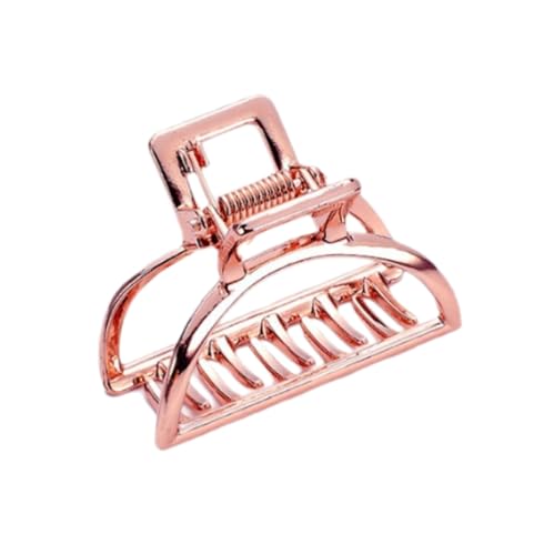2 Stück Damen Haarklammern Metall Haarnadel Haarspangen Frauen Haarspangen Haarkrallen Clips Rutschfeste Haarschmuck Haarklauenclips Haar Accessoires Kopfschmuck für Tägliches Tragen,Roségold B von Wambere