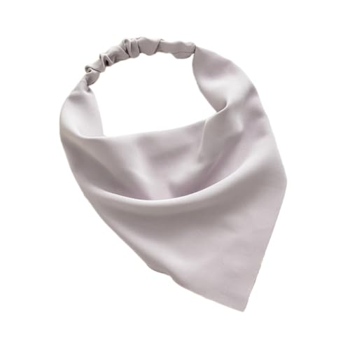 2 Stück Dreieckiges Stirnband Damen Haarbänder Boho Haarschmuck Kopftücher Bandanas Haarbänder Elastisches Turban Haartuch Haarbandana Frauen Kopfschmuck Gummiband Kopftuch,Grau von Wambere