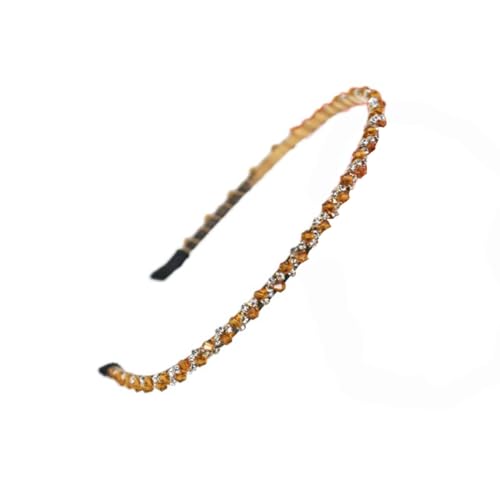 2 Stück Haarband Damen Haarreifen Vintage Stirnband Haarschmuck Rutschfestes Stirnbänder Haarreif Frauen Haarbänder Kopfbedeckung Kopfschmuck für Tägliches Tragen Sports Yoga,Khaki von Wambere