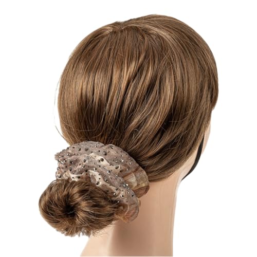 2 Stück Haargummi Damen Organza Haargummi Dickdarm Haarband Haarringe Elastische Gummibänder Haarseil Scrunchies Pferdeschwanzhalter Haarbänder Frauen Haarschmuck Kopfschmuck,Kaffee von Wambere