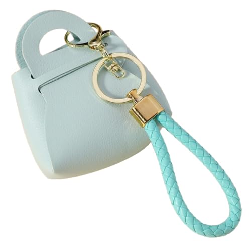 2 Stück Leder Geldbörse Kleines Portemonnaie mit Schlüsselanhänger Münzbörse Schlüsseltasche Mini Geldbeutel Portmonee Brieftasche Wallet Münzen Aufbewahrungstasche Taschenanhänger,Hellblau 2 Stück Leder Geldbörse Kleines Portemonnaie mit Schlüsselanhänger Münzbörse Schlüsseltasche Mini Geldbeutel Portmonee Brieftasche Wallet Münzen Aufbewahrungstasche Taschenanhänger,Hellblau von Wambere