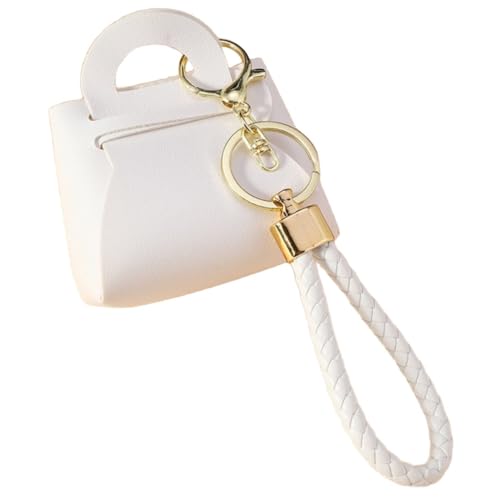 2 Stück Leder Geldbörse Kleines Portemonnaie mit Schlüsselanhänger Münzbörse Schlüsseltasche Mini Geldbeutel Portmonee Brieftasche Wallet Münzen Aufbewahrungstasche Taschenanhänger,Weiß 2 Stück Leder Geldbörse Kleines Portemonnaie mit Schlüsselanhänger Münzbörse Schlüsseltasche Mini Geldbeutel Portmonee Brieftasche Wallet Münzen Aufbewahrungstasche Taschenanhänger,Weiß von Wambere