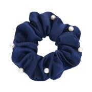 2 Stück Perlen Haargummis Elastische Haargummi Pferdeschwanz Halter Bunt Haargummi für Damen Mädchen Prinzessin Haarschmuck Haare Gummibänder Kopfschmuck DIY Frisur.Navy blau von Wambere