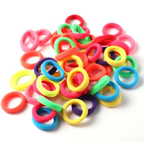 20 Stück Damen Haargummis Haarring Gummiband Mini Elastische Haargummis Haarseil Pferdeschwanz Haarschmuck Gummibänder Haarbänder Haaraccessoires Kopfbedeckung für Mädchen Frauen,Bunt von Wambere