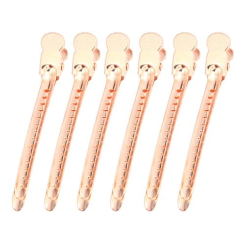 20 Stück Damen Haarspangen 9.5cm Haarklammern Friseurbedarf Haarklammern Haarclips Metall Abteilklammern Friseur Haarklemmen Friseur Haarschmuck für Friseursalon Haarstyling Zubehör,Roségold von Wambere