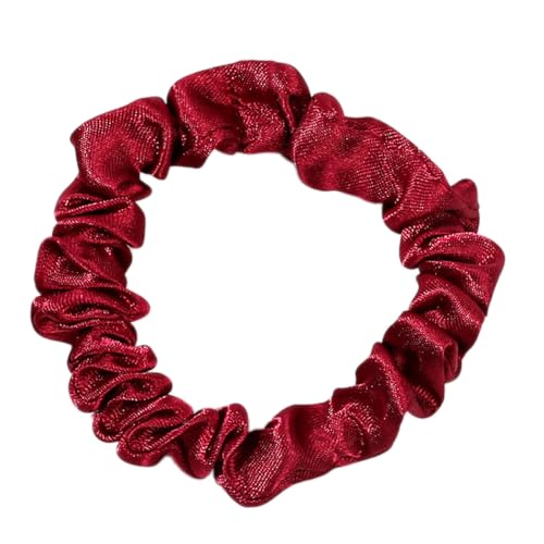 20 Stück Damen Seide Haarringe Haargummis Haare Ringe Seide Scrunchies Satin Haargummi Zopfgummis Pferdeschwanz Halter Hairband Haarschmuck Kopfbedeckung für Frauen Mädchen,Weinrot von Wambere