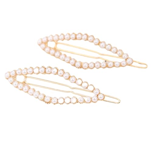 20 Stück Haarclips Damen mit Perlen,Metall Haarnadeln Geometrische Haarspangen,Haarnadel Kopfschmuck,Dutt Halter Clips,Braut Haarklammer Accessoires für Frauen Hochzeit Party Alltag,Gold E von Wambere