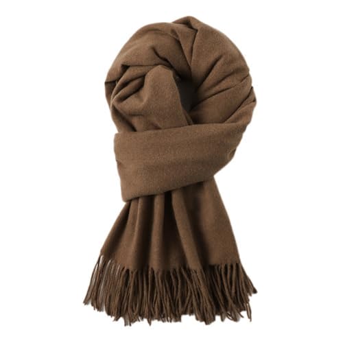200cm x 68cm Damen Winter Warmer Schal mit Quasten,Fransenschal Pashmina Scarves Fransentücher Damentuch Stola Halstuch für Tägliches Tragen Outdoor Aktivitäten Radfahren Spaziergang,Kaffee 200cm x 68cm Damen Winter Warmer Schal mit Quasten,Fransenschal Pashmina Scarves Fransentücher Damentuch Stola Halstuch für Tägliches Tragen Outdoor Aktivitäten Radfahren Spaziergang,Kaffee von Wambere