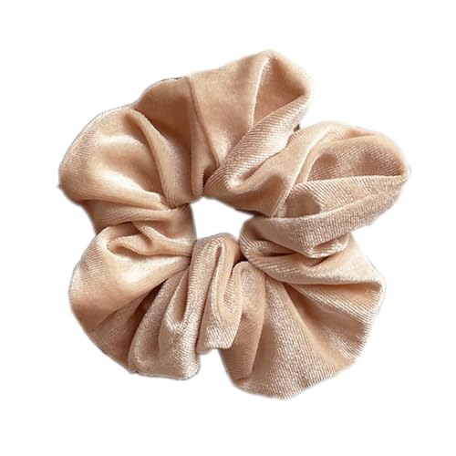 3 Pcs Haargummis Scrunchies für Damen, Premium Samt Haargummis Haar Haargummis Haarschmuck argummis Scrunchies für Damen, Groß Halt Elastische Haarwackeln für Mädchen & Damen,Aprikose von Wambere