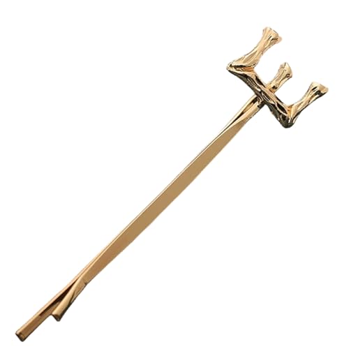 3 Stück Bobby Pins Englische Buchstaben Haarnadeln Damen Haarspangen Metall Haarnadel Alphabet Haar Clips Rutschfest Haarklemmen Hairpin Haarschmuck Kopfbedeckung für Alltagskleidung,E von Wambere