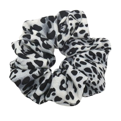 3 Stück Damen Haargummi Leopardenmuster Haarband Dickdarm-Haarband Haar Scrunchies Elastische Gummibänder Haargummis Haarseil Pferdeschwanz Halter Kopfbedeckung Haarschmuck,Weiß von Wambere