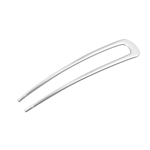 3 Stück Damen Haarnadeln Metall Haarnadel U-förmige Haarnadeln Haarstäbchen Haarklammer Frauen Rutschfest Haarschmuck Kopfschmuck Haarstyling Zubehör für Hochzeit Party Bankett,Silber A von Wambere