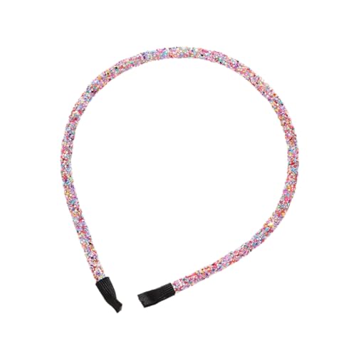 3 Stück Damen Haarreif Dünnes Stirnband mit Kleines Pailletten Vintage Haarreifen Haarzubehör Frauen Haarschmuck Stirnbänder Kopfbedeckung für Gesicht waschen täglichen Gebrauch,Bunt A von Wambere