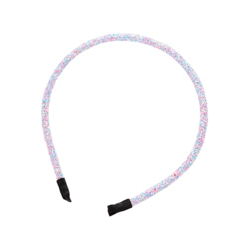 3 Stück Damen Haarreif Dünnes Stirnband mit Kleines Pailletten Vintage Haarreifen Haarzubehör Frauen Haarschmuck Stirnbänder Kopfbedeckung für Gesicht waschen täglichen Gebrauch,Hellviolett von Wambere