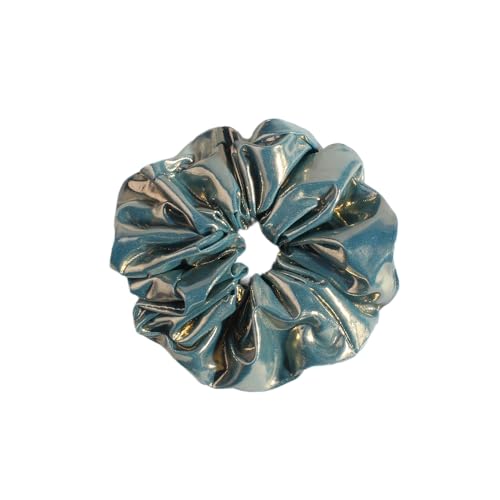 3 Stück Damen Leder Haargummis Elastische Haargummi Scrunchies Gummibänder Haarband Haarschmuck Frauen Pferdeschwanzhalter Haarringe Kopfschmuck Haarseil für Tägliches Tragen,Blau von Wambere