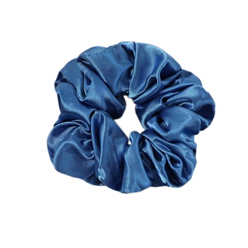 3 Stück Haar Haargummis Haarschmuck Chiffon Organza Haarringe Haargummi Groß Halt Elastische Haarwackeln für Mädchen & Damen,Blau von Wambere