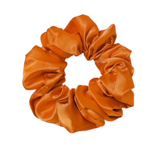 3 Stück Haar Haargummis Haarschmuck Chiffon Organza Haarringe Haargummi Groß Halt Elastische Haarwackeln für Mädchen & Damen,Orange von Wambere