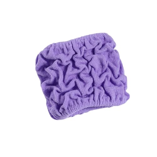 3 Stück Haargummi Damen Elastische Nahtloses Haargummis Gummibänder Breiter Krempe Haarband Pferdeschwanz Halter Geflochtenes Haarseil Hair Scrunchies Haarschmuck Kopfschmuck,Lila von Wambere