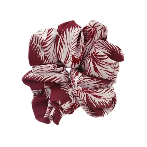 3 Stück Haargummis Groß Scrunchies Haargummi Weich Elastisch Silk Premium Satin Haargummis Übergroß Oversize Damen Mädchen Satin Haarschmuck für Mädchen & Damen,Weinrot von Wambere