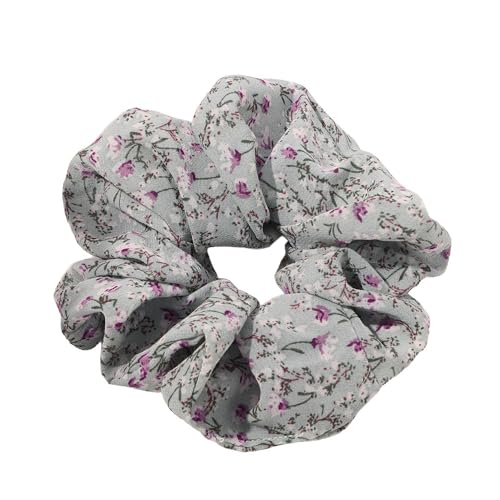 3 Stück Haargummis Scrunchies für Damen, Bequeme Haargummis Haarschmuck Chiffon Organza Haarringe Haargummi Groß Halt Elastische Haarwackeln für Mädchen & Damen,Himmelblau von Wambere