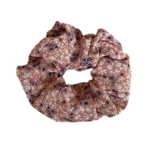 3 Stück Haargummis Scrunchies für Damen, Bequeme Haargummis Haarschmuck Chiffon Organza Haarringe Haargummi Groß Halt Elastische Haarwackeln für Mädchen & Damen,Rosa A von Wambere