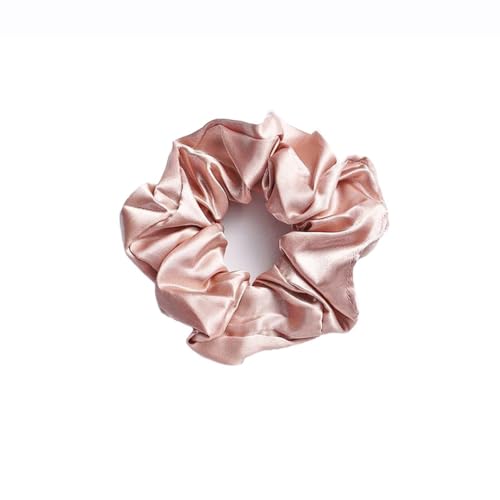 3 Stück Haargummis Seide Scrunchies Satin für Damen, Haarringe Damen Pferdeschwanzhalter Haarband aus Seide Damen-Haar-Accessoires für Frauen und Mädchen,Rosa von Wambere