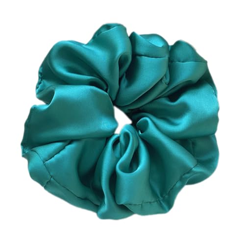 3 Stück Satin Haargummis Scrunchies Haargummi Weich Elastisch Silk Haarband, Haarbruch und Anti-Falten ferdeschwanzhalter Haarband aus Seide für Frauen und Mädchen,Tiefes Blau von Wambere