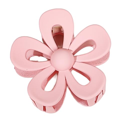 4 Stück Blumen Haarklammern Damen Blumenhaarnadel Haarspangen Rutschfeste Kopfbedeckung Krallenclip Haarkralle Haarclips Haarschmuck Haarstyling Zubehör für Tägliches Tragen,Rosa von Wambere