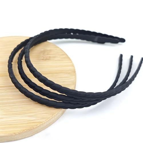 4 Stück Damen Haarreif Geflochtenes gedrehtes Stirnband Dünnes Stirnband Rutschfestes Stirnbänder Haarschmuck Kopfschmuck Frauen Kopfbedeckung Haarzubehör für den täglichen Gebrauch,Rosa von Wambere