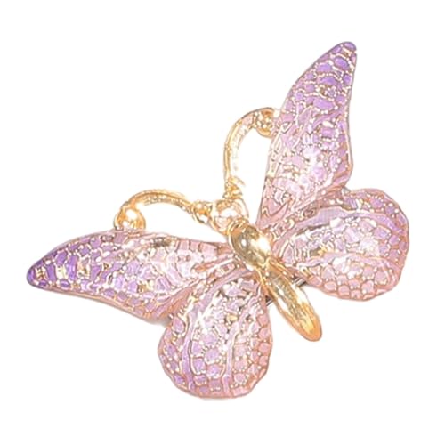 4 Stück Schmetter Haarclips Schmetterling Haarspangen Entenschnabelclip Haarnadeln Haarklammer Damen Haarschmuck Kopfbedeckung Kopfschmuck Für Tägliches Tragen Hochzeit Party,Lila von Wambere